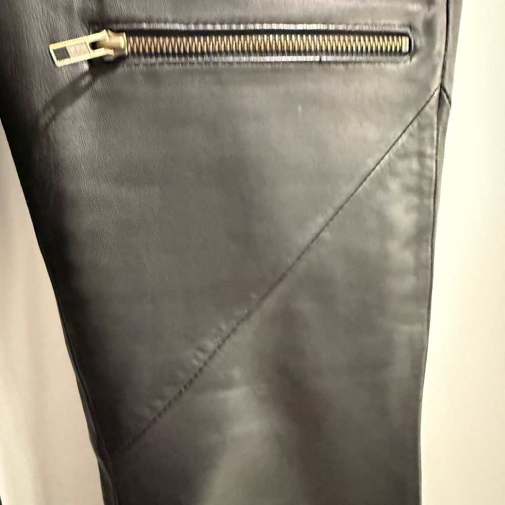 Pam and Geller new black leather joggers xs - Picture 7 of 11